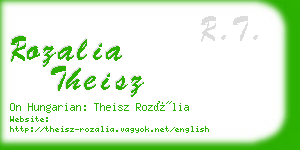 rozalia theisz business card